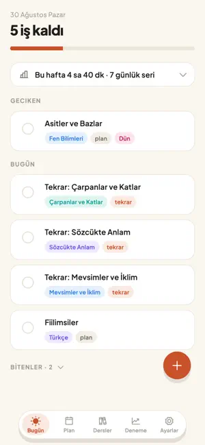 Ritim: Çalışma Planı screenshot 1