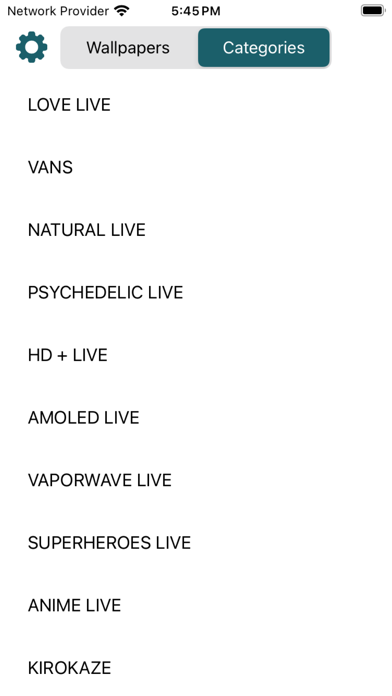 Live wallpapers - Screen Art Screenshot