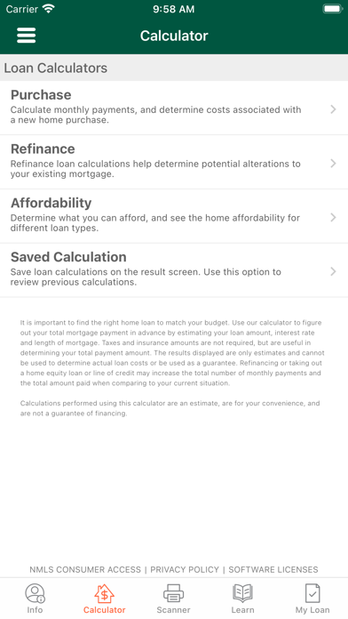C&F Mortgage Screenshot