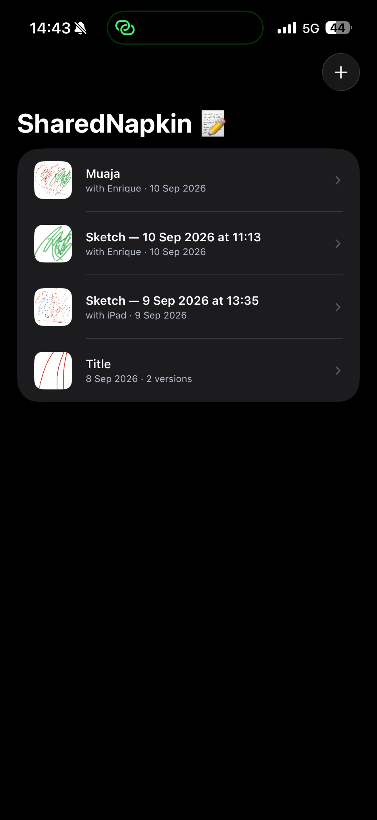 Screenshot 1 of SharedNapkin