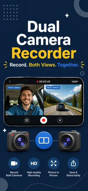 Dual Camera Recorder Pro screenshot 1
