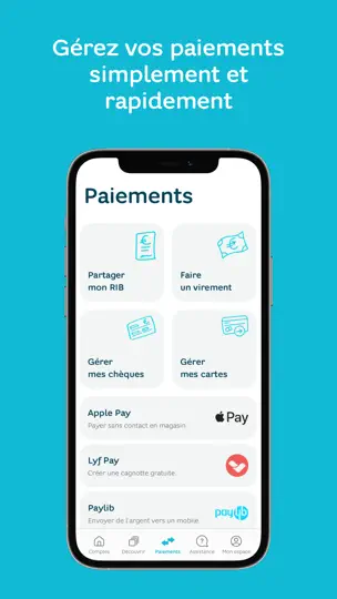 Capture d'écran de Hello Bank! Par BNP Paribas sur iPhone 4