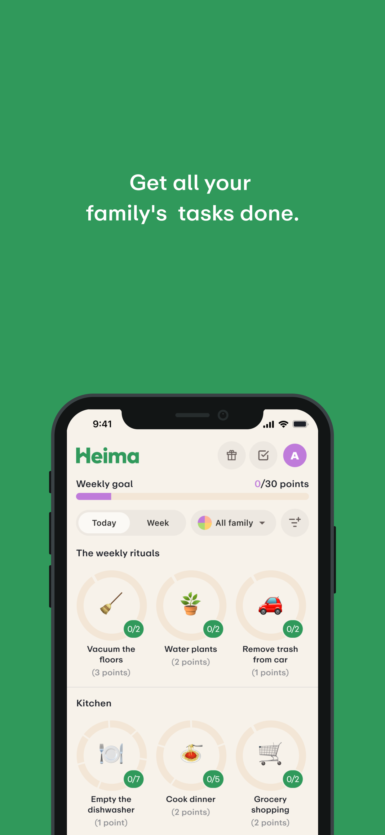 HEIMA - Chores Tracker
