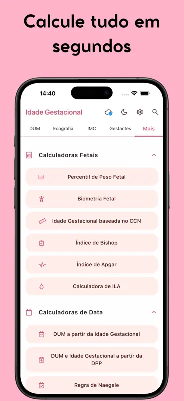 Idade Gestacional (do bebê) screenshot 7 of 10