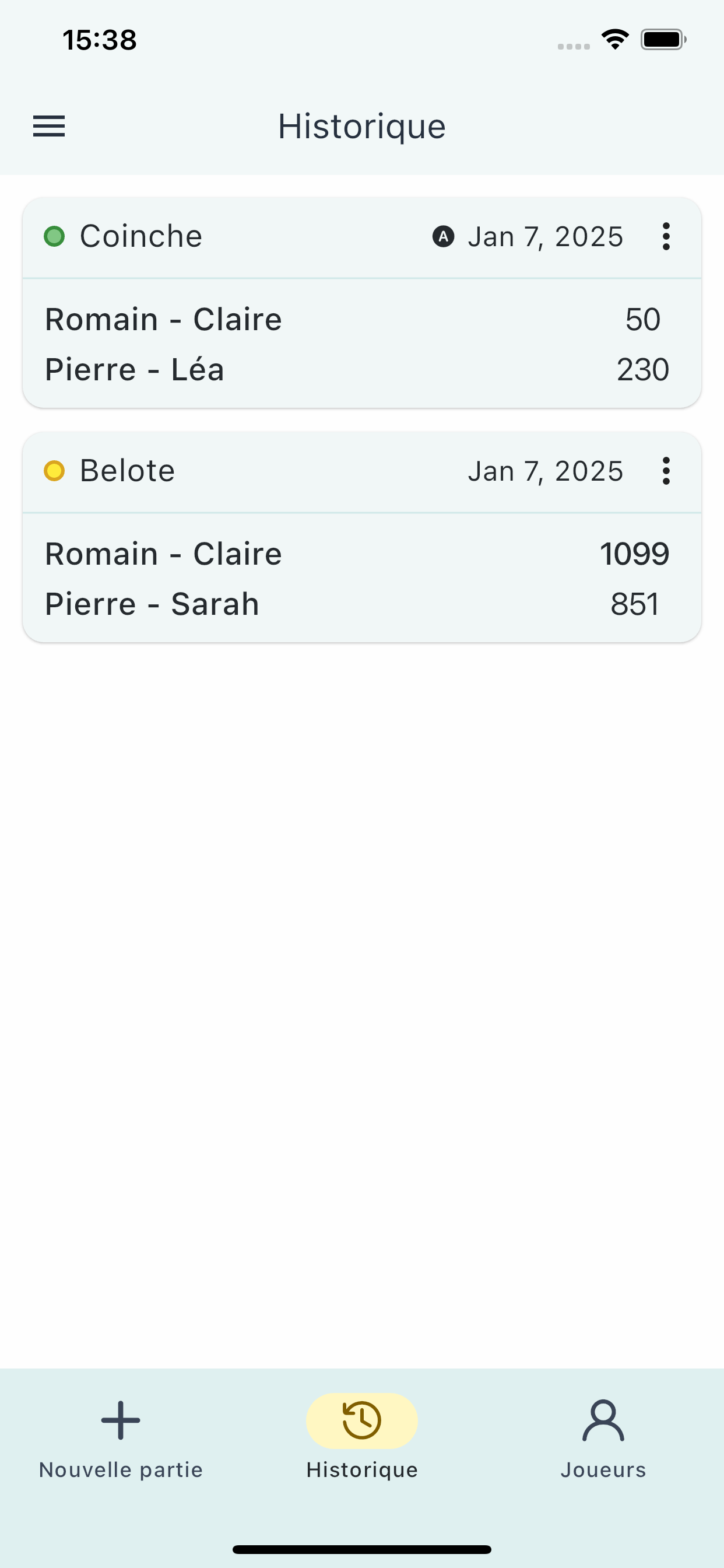 Compteur Belote & Coinche