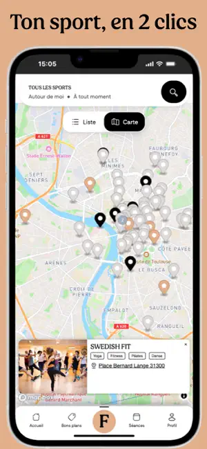 Fitmee : Cours de sport screenshot 1