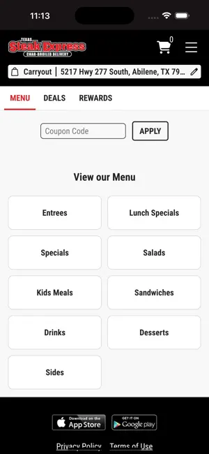 Texas Steak Express screenshot 4