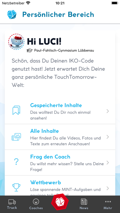 TouchTomorrow Screenshot
