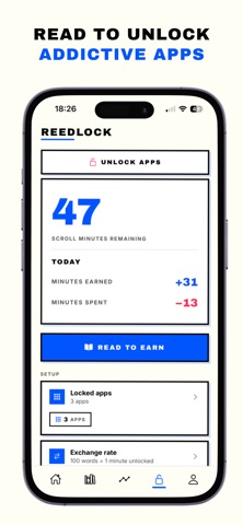 REEDMORE - Reading App Blocker iPhone screenshot