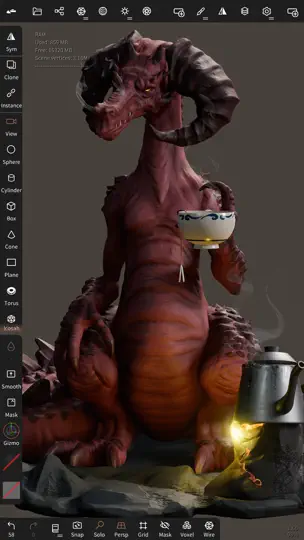 Capture d'écran de Nomad Sculpt sur iPhone 2