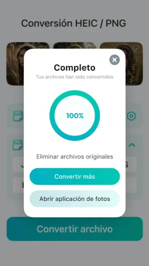 Captura de pantalla de Convertir A JPG PNG HEIC PDF en iPhone 3