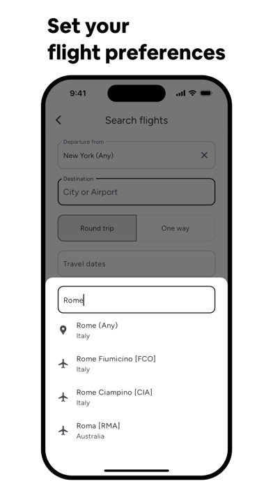 Airfare Alerts: Price Tracker Screenshot
