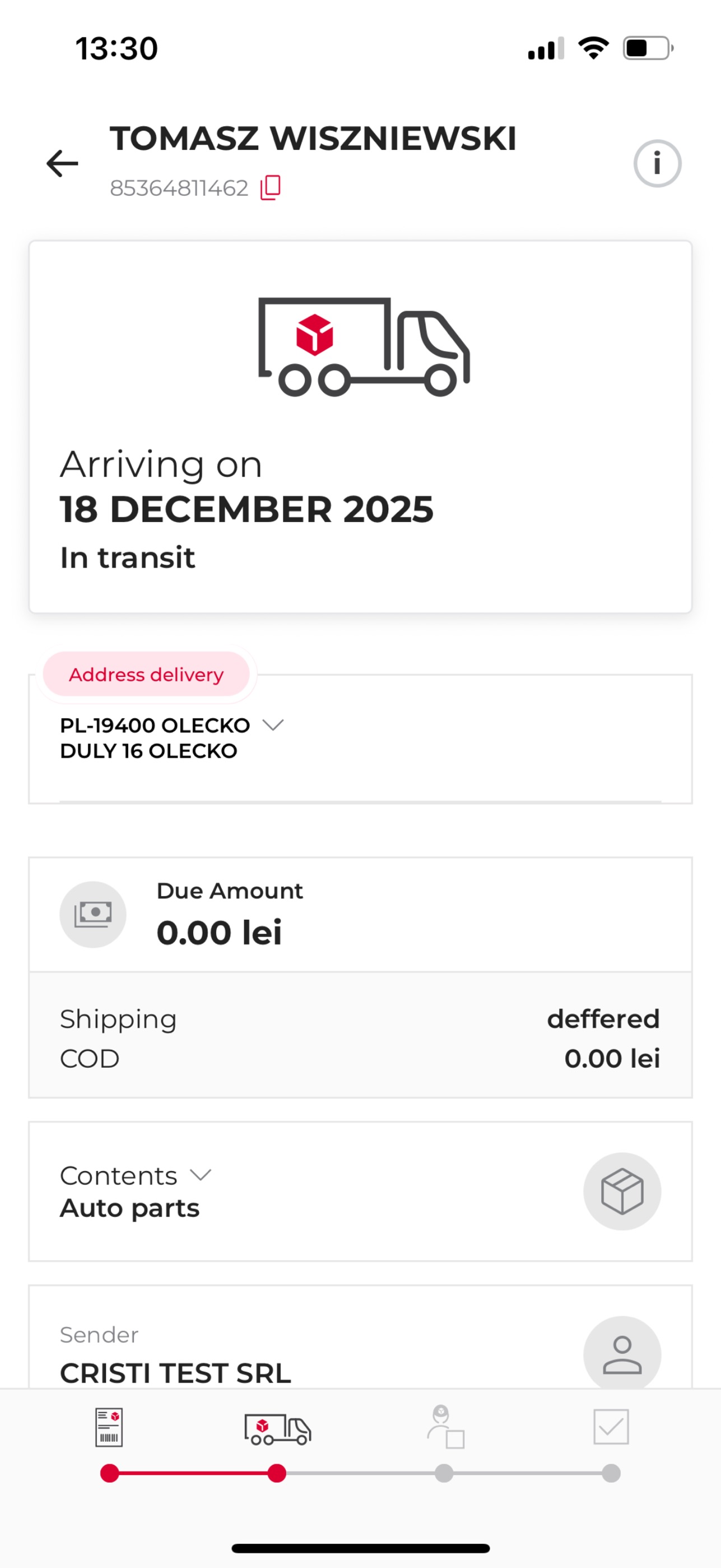 Screenshot 3 of DPD Mobile