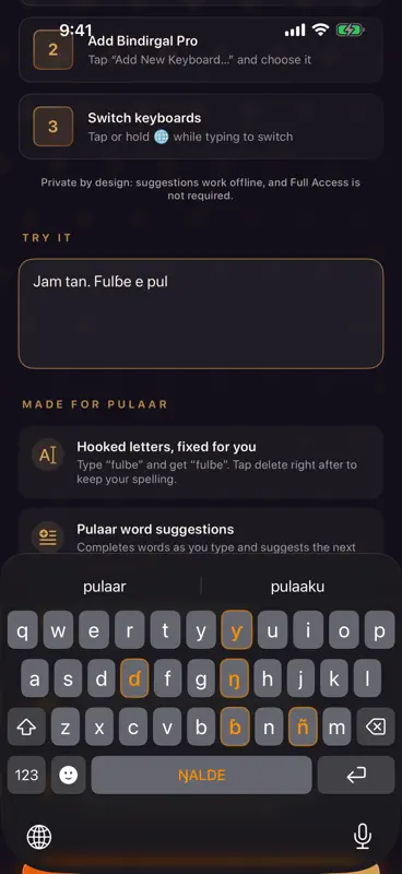 Bindirgal Pro Keyboard screenshot 1 of 4