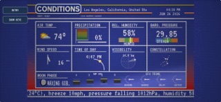 Conditions Weather Synth app screenshot