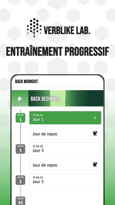 Screenshot #1 pour Entraînement Dos & Posture