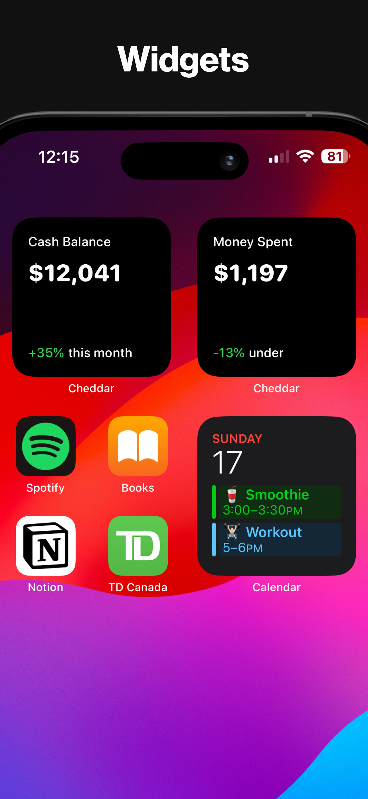Cheddar: Track & Budget Money
