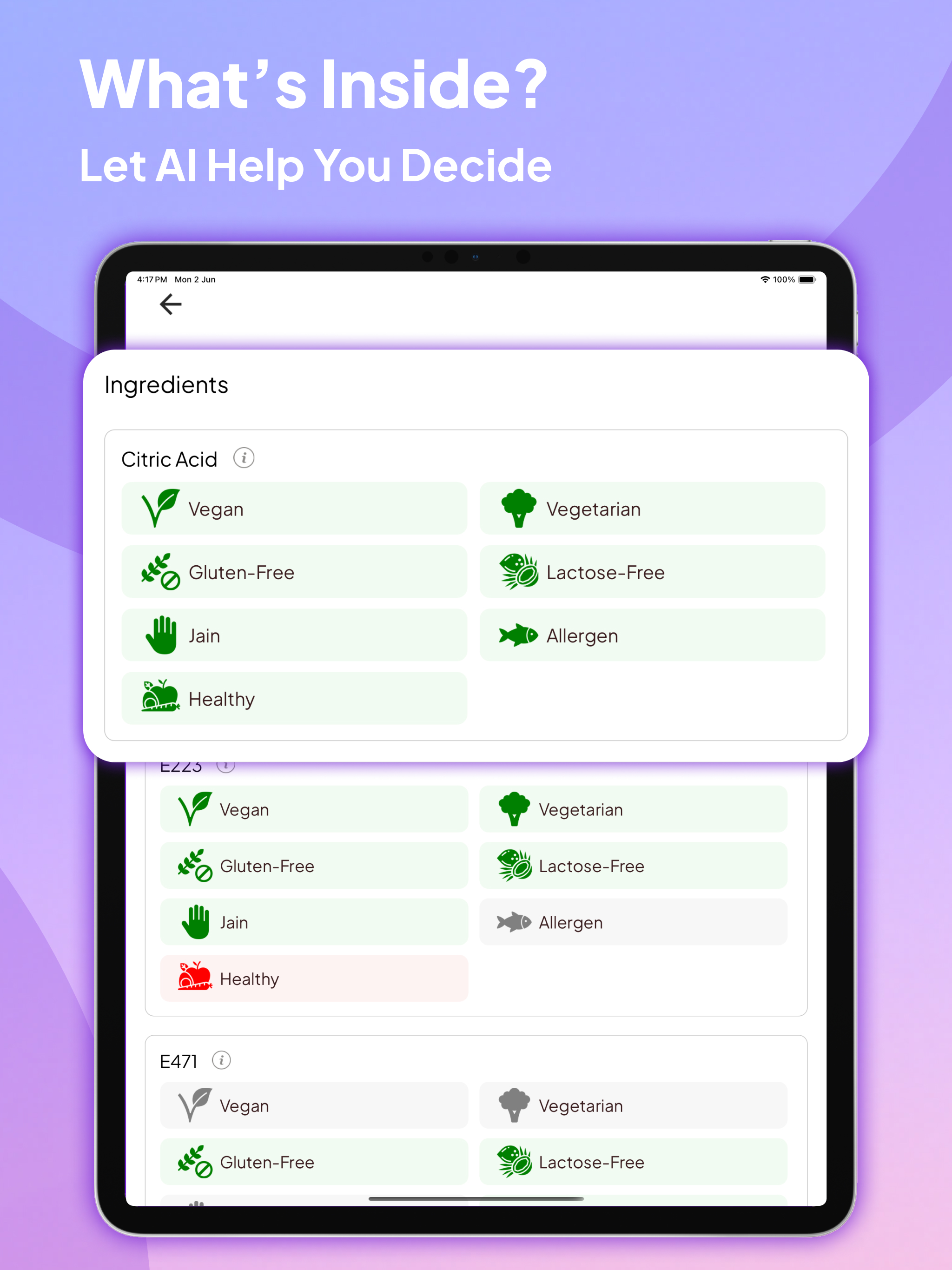 Food Check AI – What’s Inside