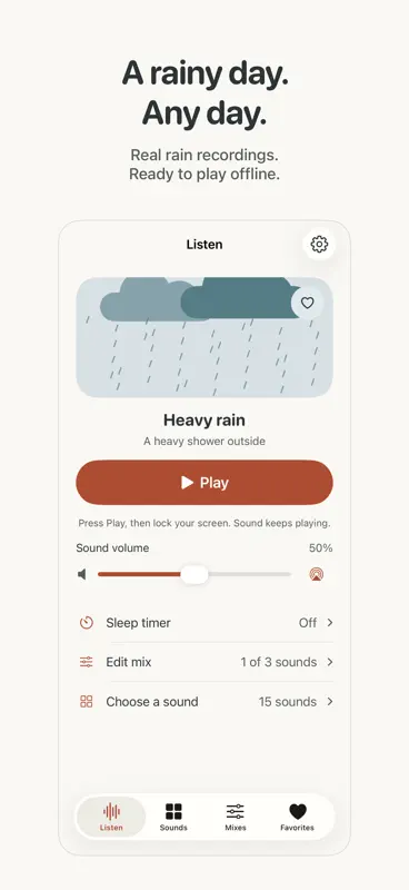 White Noise: Sleep & Rain screenshot 2 of 5