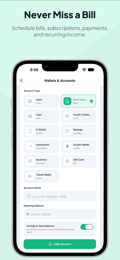 Screenshot 6 von 6 zu MoneyLexa — Expense Tracker