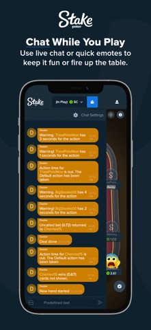 Stake US - Poker iPhone screenshot
