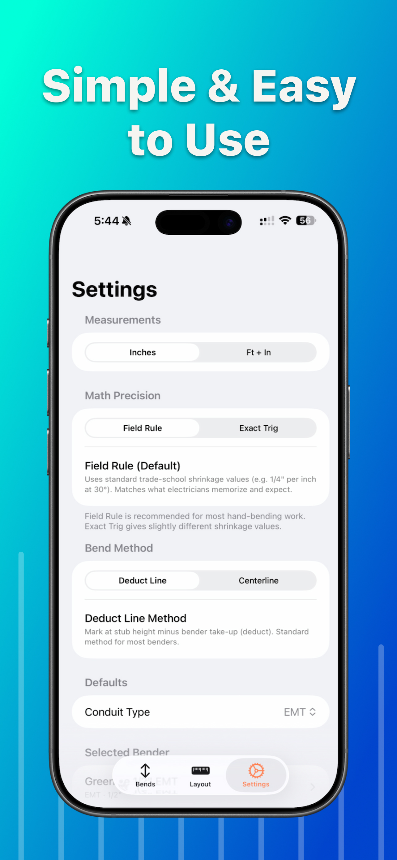 Easy Bend: Conduit Calculator screenshot 6
