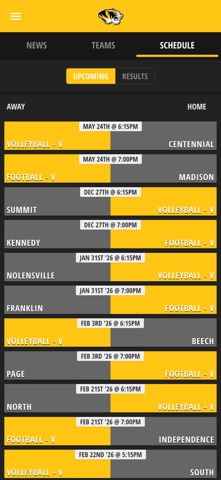 Chapel Hill Tigers iPhone screenshot