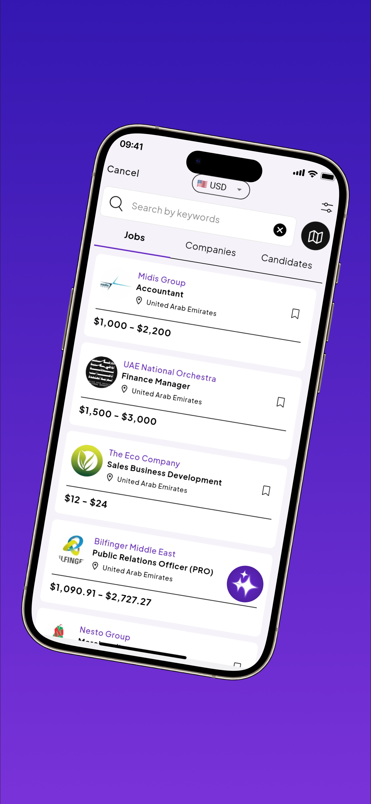JobFii - Find Jobs by Map