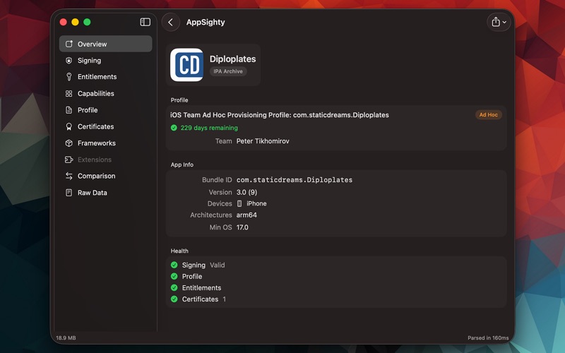 AppSighty screenshot