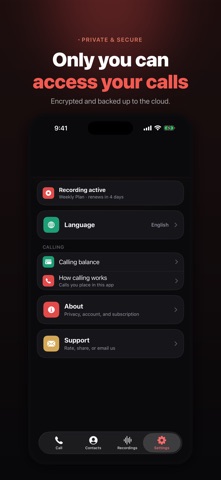 Auto Call Recorder: Calls iPhone screenshot