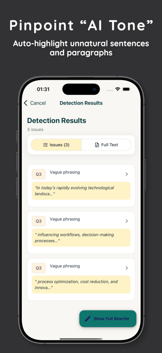 AI Paraphrase Tool avoid flags Screenshot 1 of 5
