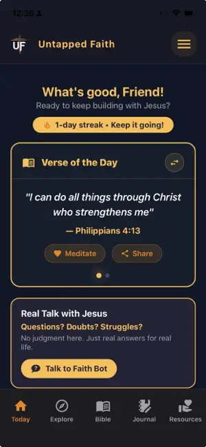 Untapped Faith screenshot 1