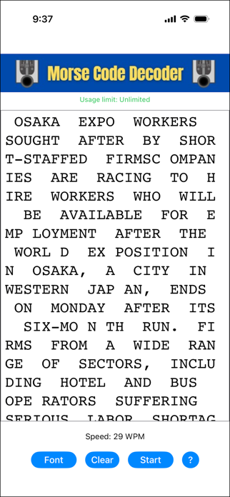 CW Decoder Screenshot 4 of 4
