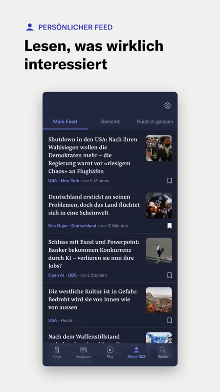 NZZ Nachrichten screenshot 8 of 9