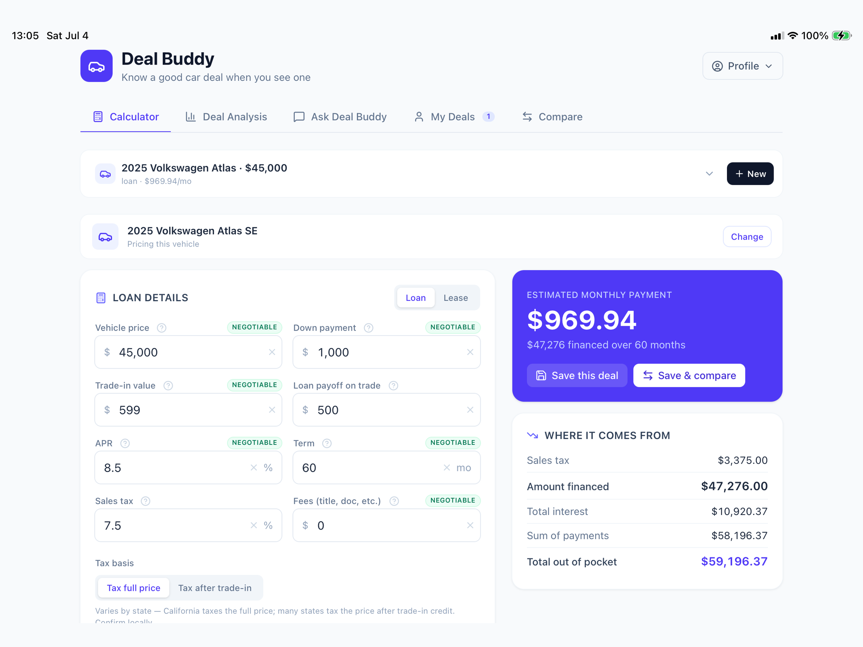 DealBuddy: Auto Deal Analysis screenshot 8