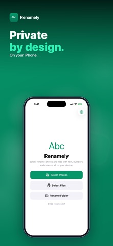Renamely: Batch Rename Screenshot 3 of 4