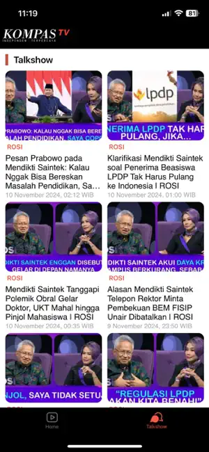 Kompas TV - Live Streaming iPhone screenshot 3