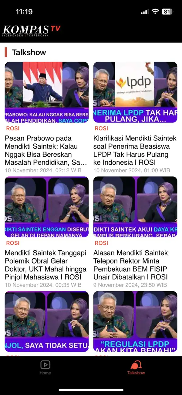Screenshot #3 pour Kompas TV - Live Streaming