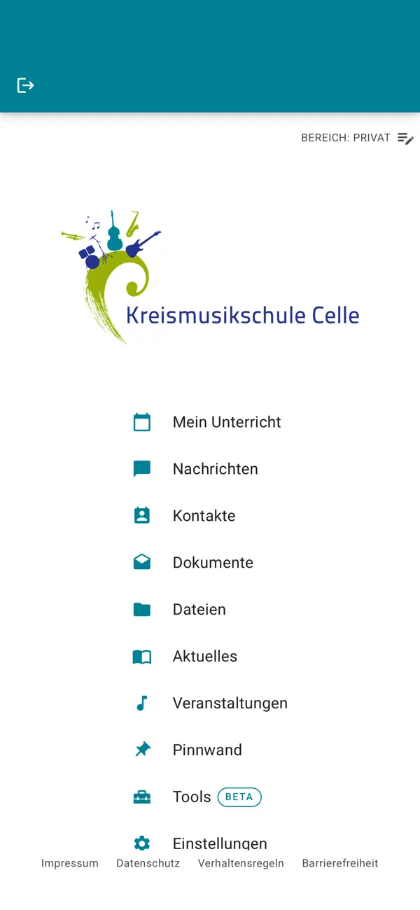 Screenshot #1 pour Kreismusikschule Celle