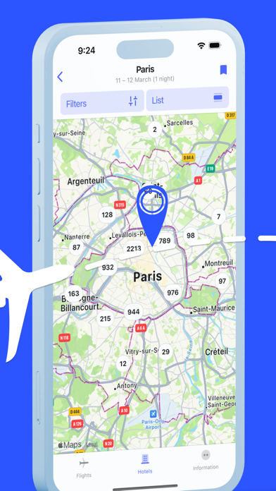 Hotels & Flights — Any.Travel Screenshot
