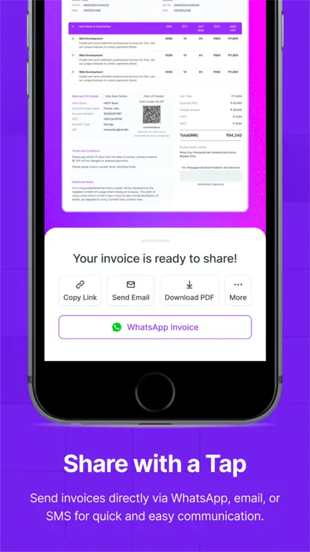 Refrens Invoice maker Bill App screenshot 5 of 7