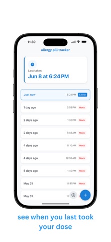 Pill Tracker - Allergy Log Screenshot 4 of 9