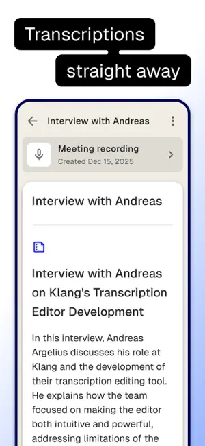 Klang.ai: AI Meeting Notes screenshot 4