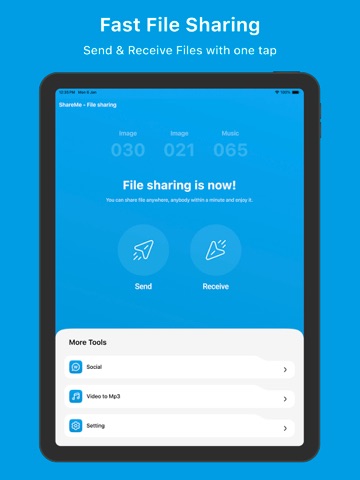 ShareMe - File sharing iPad screenshot 3