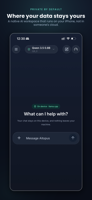 Aitopus: Private AI Assistant Screenshot 1 of 7