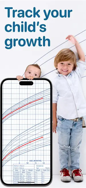 Growth: baby & child charts screenshot 1