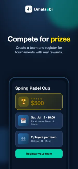 Bmalaabi: Book Your Spot &Play screenshot 1