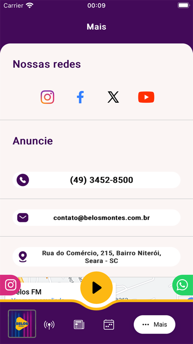 Belos FM 92,1 Screenshot
