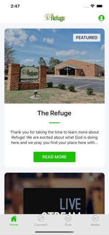Refuge Church SC iPhone screenshot