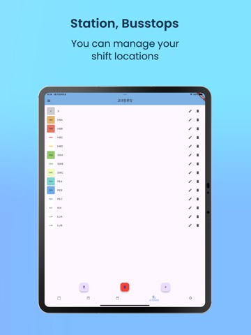 Driver Calendar iPad screenshot